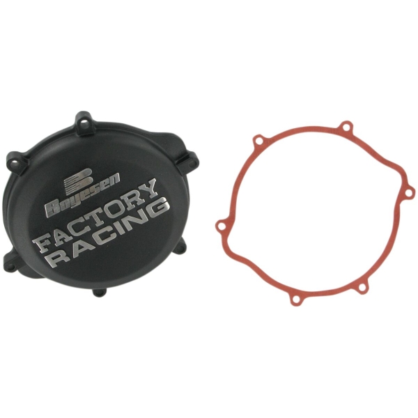 CLUTCH COVER FACTORY RACING  ALUMINUM REPLACEMENT BLACK