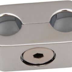 ACCUTRONIX THROTTLE & IDLE CLAMP OVAL CHROME