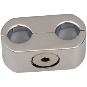 ACCUTRONIX THROTTLE & IDLE CLAMP OVAL CHROME