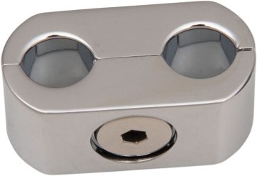 ACCUTRONIX THROTTLE & IDLE CLAMP OVAL CHROME