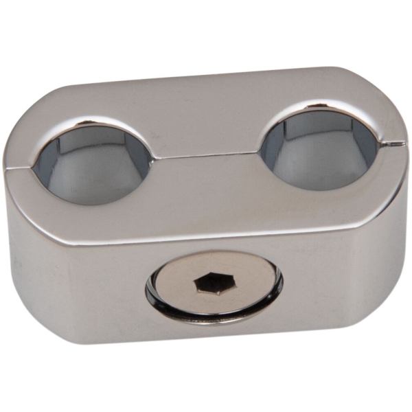 ACCUTRONIX THROTTLE & IDLE CLAMP OVAL CHROME