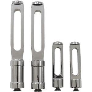 ACCUTRONIX FORWARD CONTROLS SLOTTED EXTENDED 3+ CHROME