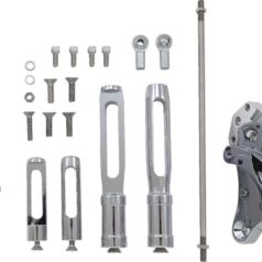 ACCUTRONIX FORWARD CONTROLS SLOTTED STANDARD CHROME
