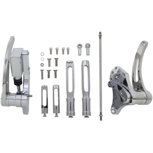 ACCUTRONIX FORWARD CONTROLS SLOTTED STANDARD CHROME