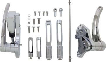 ACCUTRONIX FORWARD CONTROLS SLOTTED STANDARD CHROME