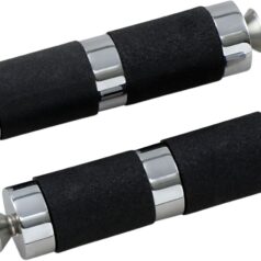 ACCUTRONIX TOE PEGS RUBBER CHROME