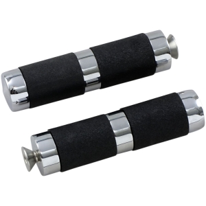 ACCUTRONIX TOE PEGS RUBBER CHROME