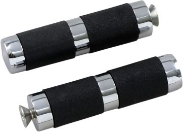 ACCUTRONIX TOE PEGS RUBBER CHROME