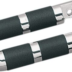ACCUTRONIX FOOT PEGS RUBBER FOLDING CHROME