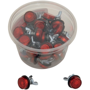 LIC PLT REFLECTRS/RD 40PK