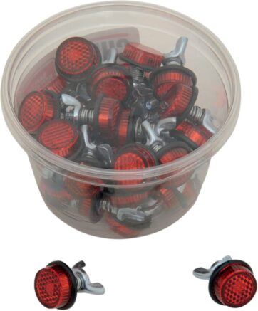 LIC PLT REFLECTRS/RD 40PK