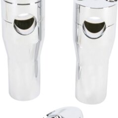 ACCUTRONIX RISERS TIll Harley SPRINGER 4" CHROME