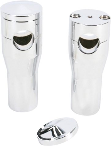 ACCUTRONIX RISERS TIll Harley SPRINGER 4" CHROME