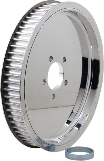 REAR BELT PULLEY 65 TOOTH 1-1/2'' SOLID POLISHED