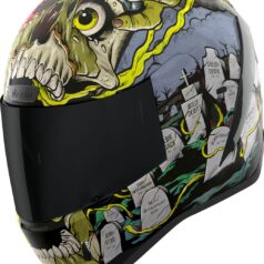 HELMET AFRM DEAD SERIOUS BK LG