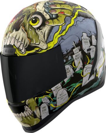 HELMET AFRM DEAD SERIOUS BK 2X