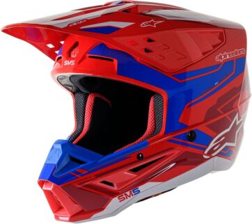 HELMET SM5 ACT2 RED/BL S