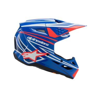 HELMET YTH SM3 WURX BLUE/RED/W - Bild 7