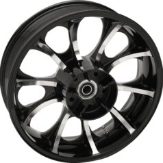 CUSTOM REPLACEMENT WHEEL / ABS / 45,72 CM (18") x 13,97 CM (5.5") / BLACK RE-MACHINED / ALUMINIUM