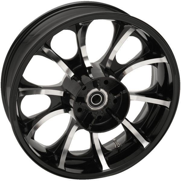 CUSTOM REPLACEMENT WHEEL / ABS / 45,72 CM (18") x 13,97 CM (5.5") / BLACK RE-MACHINED / ALUMINIUM