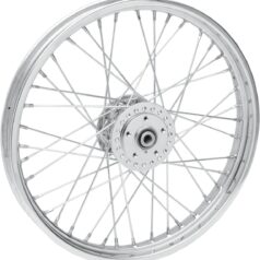 FRONT WHEEL 21X2.15 SINGLE/DUAL-DISC CHROME