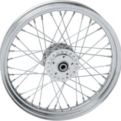 FRONT WHEEL 19X2.5 SINGLE/DUAL-DISC CHROME