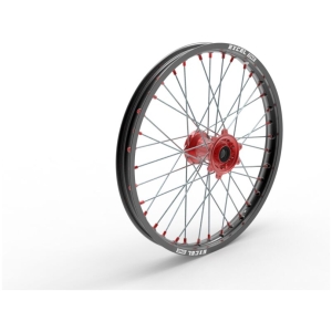 WHEEL ASSEMBLY MX-EN SPORT FRONT 1.60" X 21" ALUMINUM RED