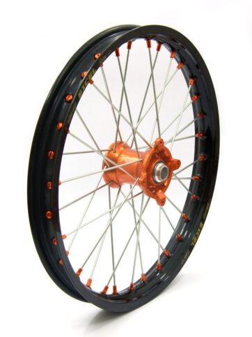 WHEEL ASSEMBLY ELITE MC 1.60" X 19" ALUMINUM ORANGE