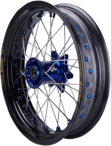 WHEEL ASSEMBLY ELITE SM FRONT ALUMINIUM 5.00" X 17" BLUE | BLACK