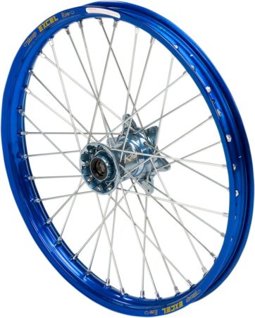 WHEEL ASSEMBLY ELITE MX-EN FRONT 1.60"x21" ALUMINIUM BLUE