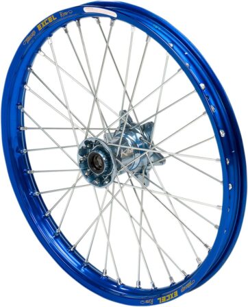 WHEEL ASSEMBLY ELITE MX-EN FRONT 1.60"x21" ALUMINIUM BLUE