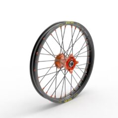 WHEEL ASSEMBLY ELITE MX-EN FRONT 1.60"x21" ALUMINIUM ORANGE