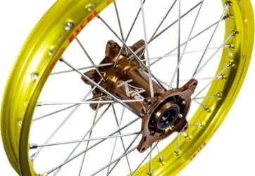 WHEEL ASSEMBLY ELITE MX-EN REAR 2.15"x19" ALUMINIUM YELLOW | DARK BRONZE - Bild 2