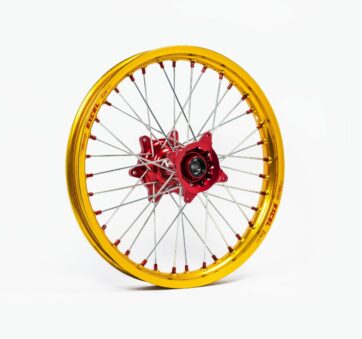 WHEEL ASSEMBLY ELITE MX-EN REAR 2.15"x19" ALUMINIUM RED | GOLD