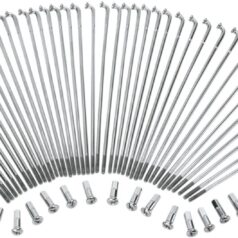 SPOKE SET FRONT 9.25" STAINLESS STEEL FOR 21" NARROW HUB AND DROP-CENTER RIM