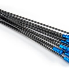 SPOKES & NIPPLES 21" FRONT ALUMINIUM REPLACEMENT KIT BLACK | BLUE