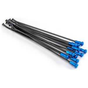 SPOKES & NIPPLES 21" FRONT ALUMINIUM REPLACEMENT KIT BLACK | BLUE