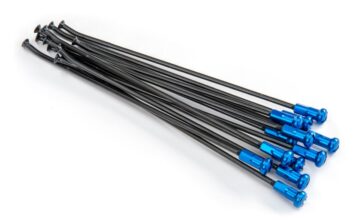 SPOKES & NIPPLES 21" FRONT ALUMINIUM REPLACEMENT KIT BLACK | BLUE