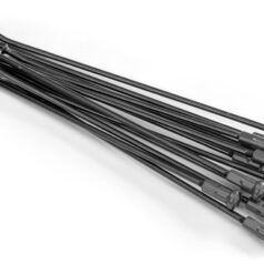 SPOKES & NIPPLES 21" FRONT ALUMINIUM REPLACEMENT KIT BLACK | SILVER