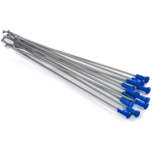 SPOKES & NIPPLES 19" REAR ALUMINIUM REPLACEMENT KIT SILVER | BLUE