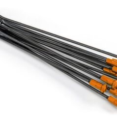 Spokes & Nipples Kit 18" Rear Alumium Black|Orange