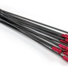 Spokes & Nipples Kit 18" Rear Alumium Black|Red