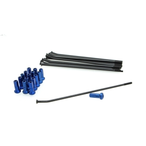 SPOKE KIT FR 14 BK/BL