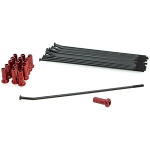SPOKE KIT FR 14 BK/RD
