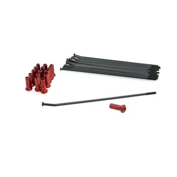 SPOKE KIT FR 14 BK/RD