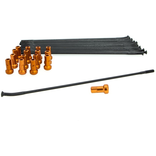 SPOKE KIT FR 19 BK/OR