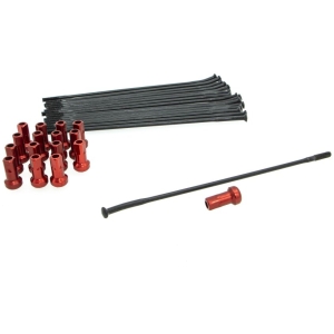 SPOKE KIT RR 16 BK/RD