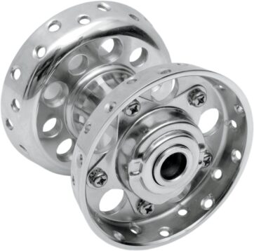 STAR HUB FRONT/REAR WITH TIMKEN-STYLE BEARINGS CHROME