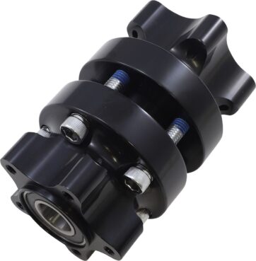 HUB FRONT DUAL DISC Svart -Touring 00-07