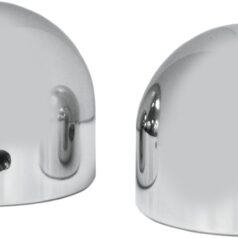 AXLE CAPS-DOME CHROME FOR HD